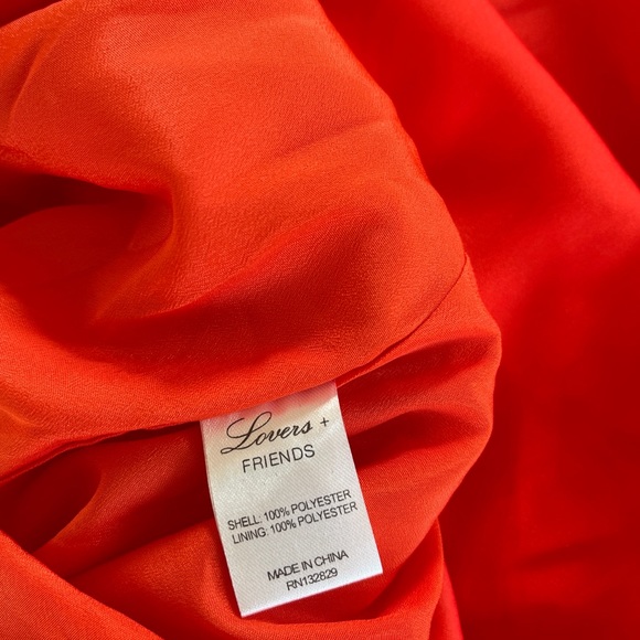 Lovers+ Friends Jaelyn Orange Ruched Mini Dress XL - Picture 13 of 13